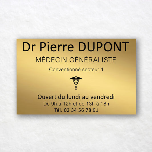 Plaque Professionnelle